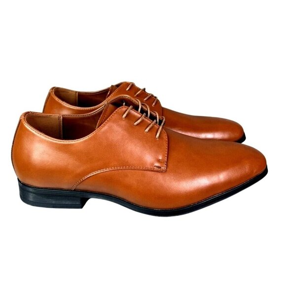Perry Ellis Men\'s 10 Leather Dress Shoes Lace-up Oxford Smooth Buffed Business main image 6